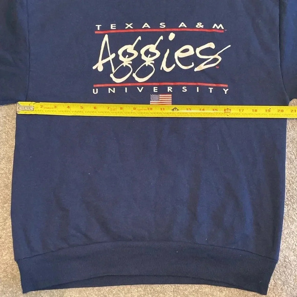 EUC Vintage Texas A&M Aggies Pullover Sweatshirt Sz Medium Made in USA Gig Em - Picture 7 of 8